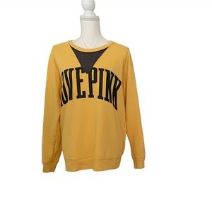 Pink Victoria’s Secret Oversized Long Sleeve Sweatshirt Size Small